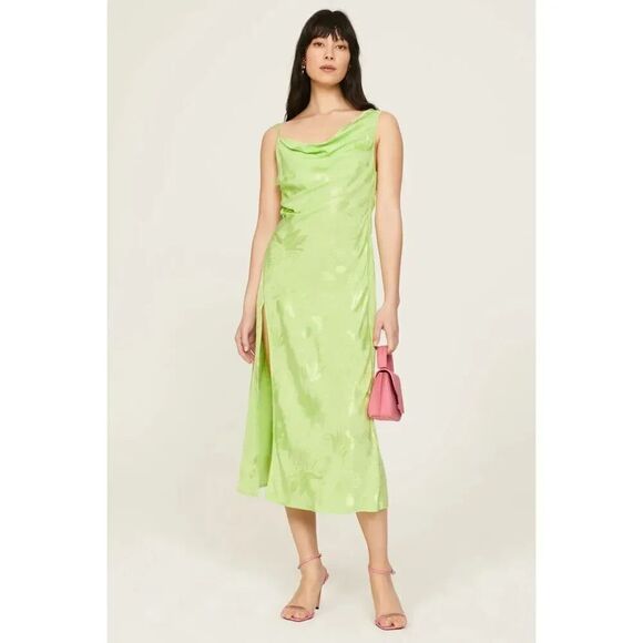 For Love & Lemons Dresses & Skirts - NWT For Love & Lemons Ilana Midi Dress In Green Size XS
